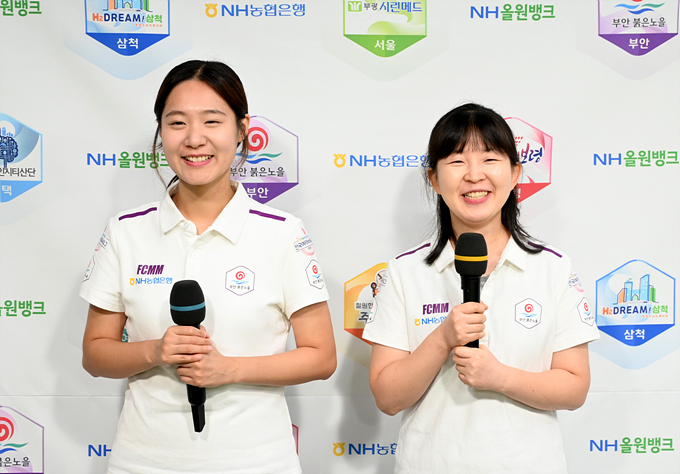 오유진 선취점·이영주 결승점.. '6년의 호흡'